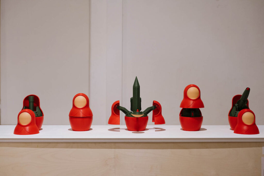 a series of Russian nesting dolls by Yonatan Levi