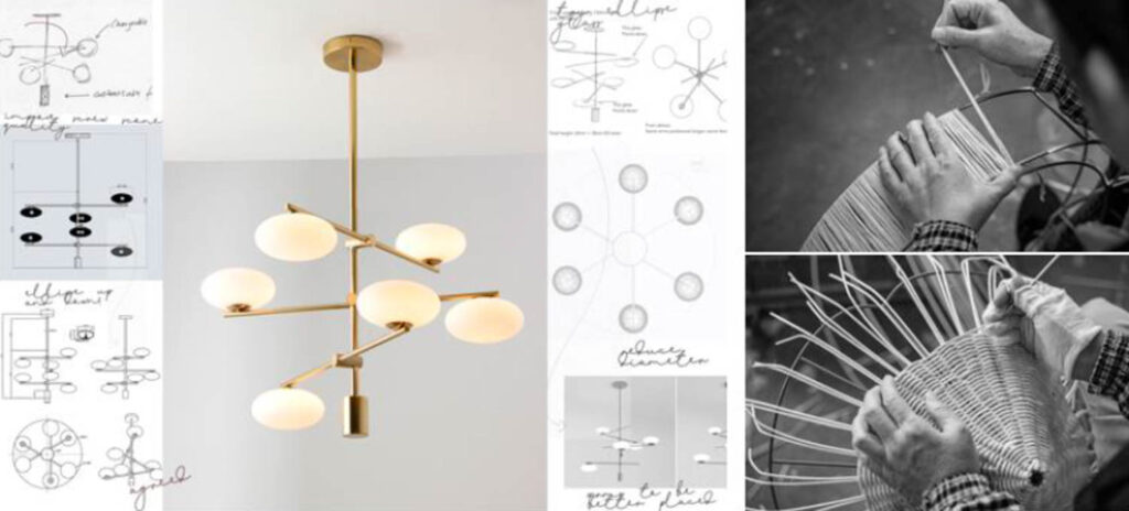 A ceiling chandelier by Lights&Lamps