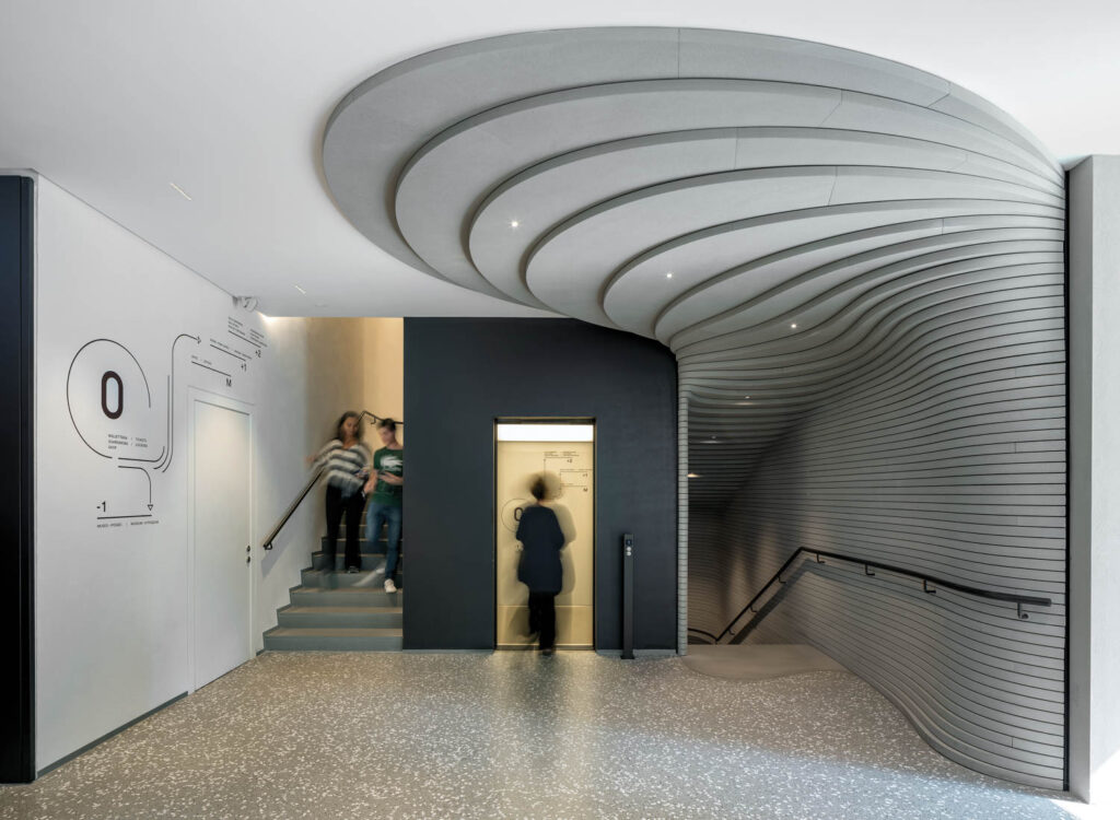 the entry to a Milanese museum
