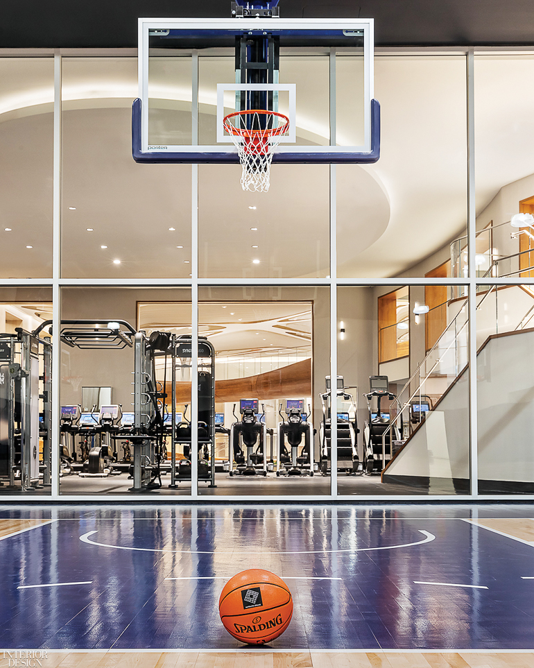 a basketball court in the Waterline Club